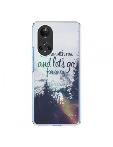 Coque Honor 50 et Huawei Nova 9 Let's Go Far Away Snow Neige - Eleaxart