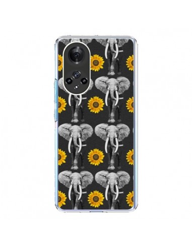 Coque Honor 50 et Huawei Nova 9 Elephant Tournesol - Eleaxart