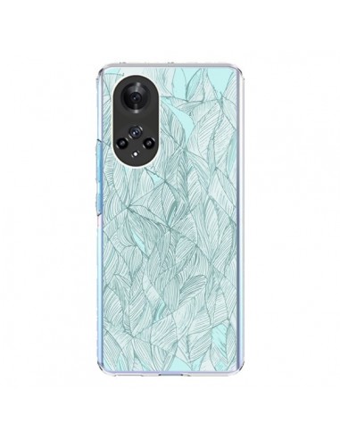 Coque Honor 50 et Huawei Nova 9 Courbes Meandre Bleu Vert Nuageux -  Léa Clément