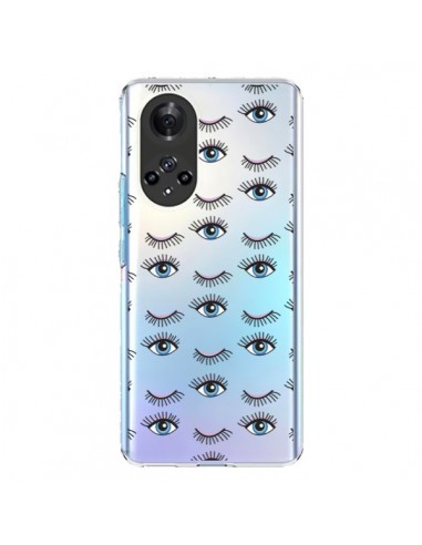 Coque Honor 50 et Huawei Nova 9 Eyes Oeil Yeux Bleus Mosaïque Transparente -  Léa Clément