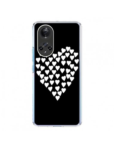 Coque Honor 50 et Huawei Nova 9 Coeur en coeurs blancs - Project M