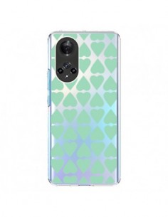Coque Honor 50 et Huawei Nova 9 Coeurs Heart Mint Bleu...