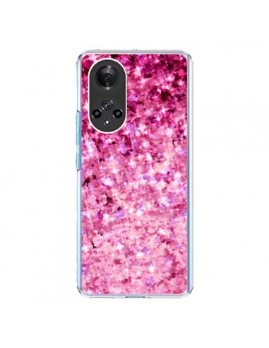 Coque Honor 50 et Huawei Nova 9 Romance Me Paillettes Roses - Ebi Emporium