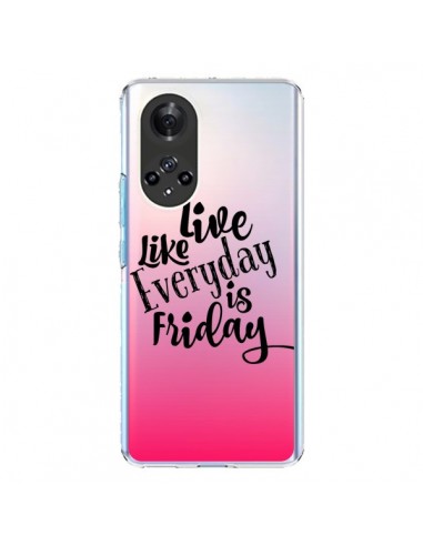 Coque Honor 50 et Huawei Nova 9 Everyday Friday Vendredi Live Vis Transparente - Ebi Emporium