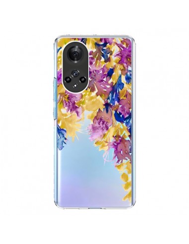 Coque Honor 50 et Huawei Nova 9 Cascade Florale Transparente - Ebi Emporium