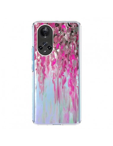 Coque Honor 50 et Huawei Nova 9 Tempête Rose Transparente - Ebi Emporium