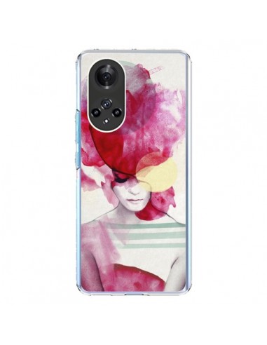 Coque Honor 50 et Huawei Nova 9 Bright Pink Portrait Femme - Jenny Liz Rome