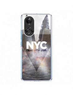 Coque Honor 50 et Huawei Nova 9 I Love New York City Gris...