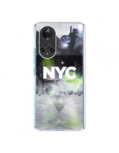 Coque Honor 50 et Huawei Nova 9 I Love New York City Vert - Javier Martinez