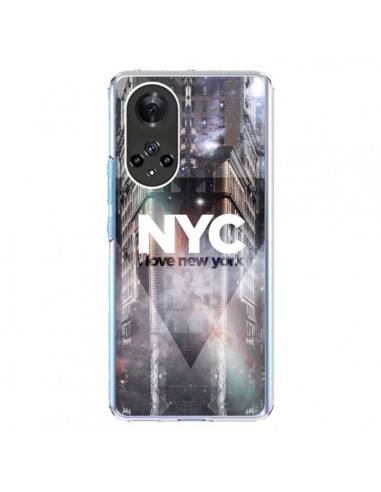 Coque Honor 50 et Huawei Nova 9 I Love New York City Violet - Javier Martinez