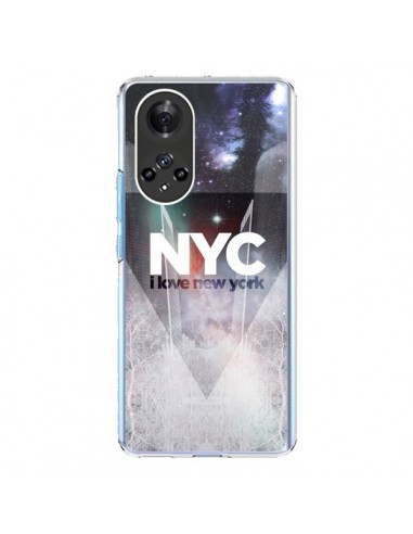Coque Honor 50 et Huawei Nova 9 I Love New York City Bleu - Javier Martinez
