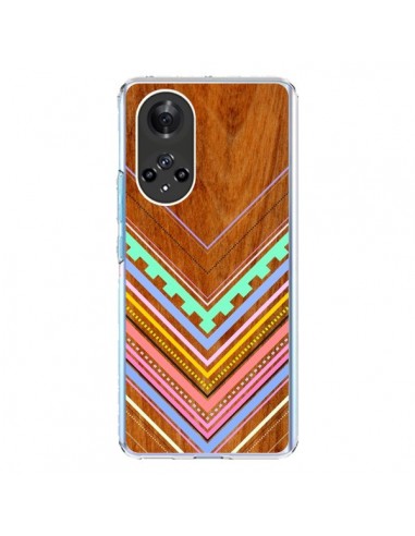 Coque Honor 50 et Huawei Nova 9 Azteque Arbutus Pastel Bois Aztec Tribal - Jenny Mhairi