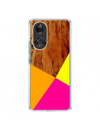 Coque Honor 50 et Huawei Nova 9 Wooden Colour Block Bois Azteque Aztec Tribal - Jenny Mhairi