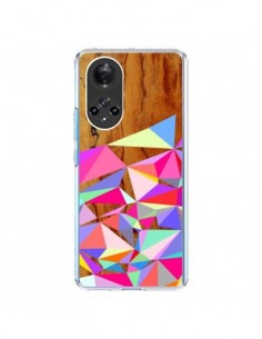 Coque Honor 50 et Huawei Nova 9 Wooden Multi Geo Bois...