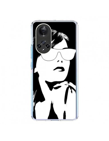 Coque Honor 50 et Huawei Nova 9 Fille Lunettes Blanches - Jonathan Perez