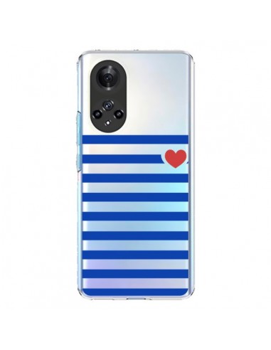 Coque Honor 50 et Huawei Nova 9 Mariniere Coeur Love Transparente - Jonathan Perez