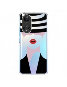 Coque Honor 50 et Huawei Nova 9 Femme Chapeau Hat Lady...