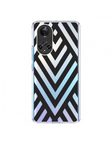 Coque Honor 50 et Huawei Nova 9 Geometric Azteque Noir Transparente - Dricia Do