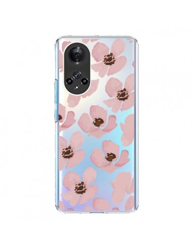 Coque Honor 50 et Huawei Nova 9 Fleurs Roses Flower Transparente - Dricia Do