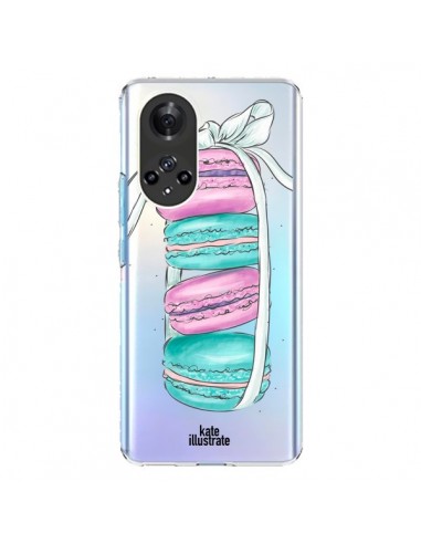 Coque Honor 50 et Huawei Nova 9 Macarons Pink Mint Rose Transparente - kateillustrate