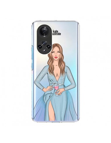 Coque Honor 50 et Huawei Nova 9 Cheers Diner Gala Champagne Transparente - kateillustrate