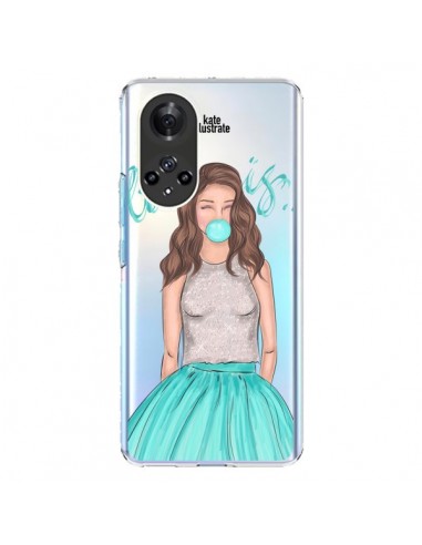 Coque Honor 50 et Huawei Nova 9 Bubble Girls Tiffany Bleu Transparente - kateillustrate