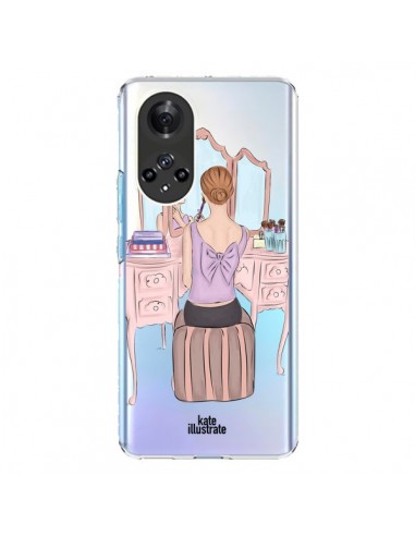 Coque Honor 50 et Huawei Nova 9 Vanity Coiffeuse Make Up Transparente - kateillustrate