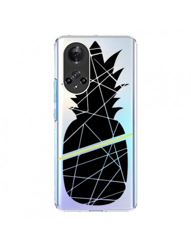 Coque Honor 50 et Huawei Nova 9 Ananas Noir Transparente - Koura-Rosy Kane