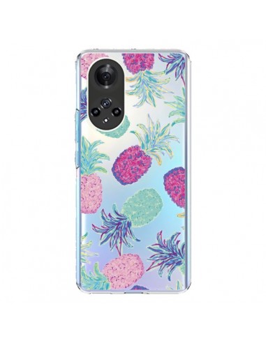 Coque Honor 50 et Huawei Nova 9 Ananas Pineapple Fruit Ete Summer Transparente - Lisa Argyropoulos