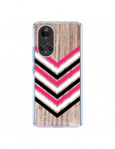 Coque Honor 50 et Huawei Nova 9 Tribal Aztèque Bois Wood...