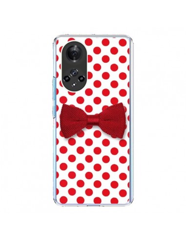 Coque Honor 50 et Huawei Nova 9 Noeud Papillon Rouge Girly Bow Tie - Laetitia