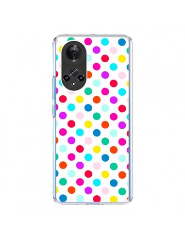 Coque Honor 50 et Huawei Nova 9 Pois Multicolores - Laetitia