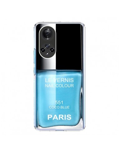 Coque Honor 50 et Huawei Nova 9 Vernis Paris Coco Blue Bleu - Laetitia