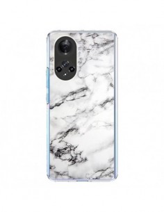 Coque Honor 50 et Huawei Nova 9 Marbre Marble Blanc White...
