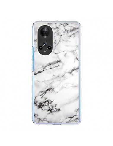 Coque Honor 50 et Huawei Nova 9 Marbre Marble Blanc White - Laetitia