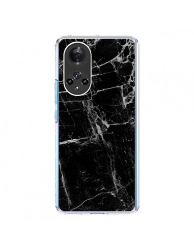 Coque Honor 50 et Huawei Nova 9 Marbre Marble Noir Black - Laetitia