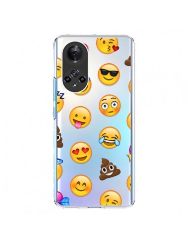 Coque Honor 50 et Huawei Nova 9 Emoticone Emoji Transparente - Laetitia