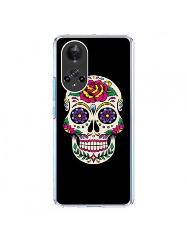 Coque Honor 50 et Huawei Nova 9 Tête de Mort Mexicaine Multicolore Noir - Laetitia