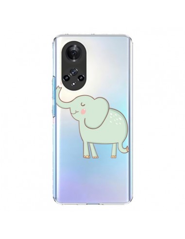 Coque Honor 50 et Huawei Nova 9 Elephant Elefant Animal Coeur Love  Transparente - Petit Griffin