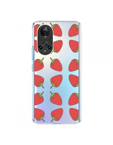 Coque Honor 50 et Huawei Nova 9 Fraise Fruit Strawberry Transparente - Petit Griffin