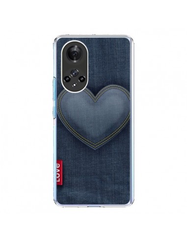 Coque Honor 50 et Huawei Nova 9 Love Coeur en Jean - Lassana