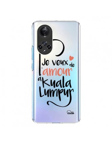 Coque Honor 50 et Huawei Nova 9 Je veux de l'amour à Kuala Lumpur Transparente - Lolo Santo