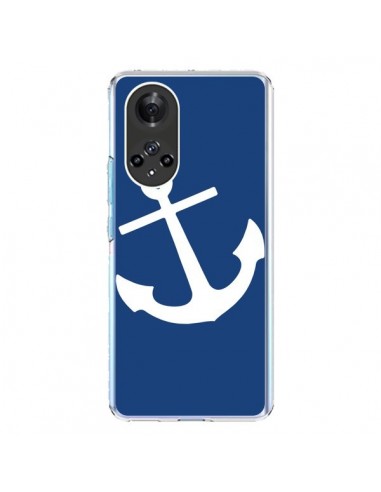 Coque Honor 50 et Huawei Nova 9 Ancre Navire Navy Blue Anchor - Mary Nesrala