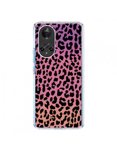 Coque Honor 50 et Huawei Nova 9 Leopard Hot Rose Corail - Mary Nesrala