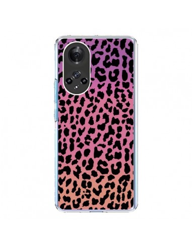 Coque Honor 50 et Huawei Nova 9 Leopard Hot Rose Corail - Mary Nesrala