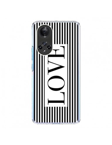 Coque Honor 50 et Huawei Nova 9 Love Noir et Blanc - Mary Nesrala