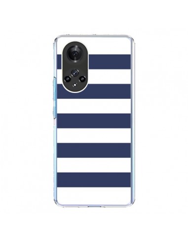 Coque Honor 50 et Huawei Nova 9 Bandes Marinières Bleu Blanc Gaultier - Mary Nesrala