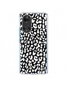 Coque Honor 50 et Huawei Nova 9 Leopard Noir et Blanc -...