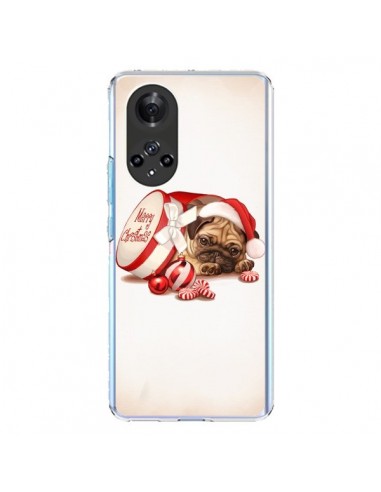 Coque Honor 50 et Huawei Nova 9 Chien Dog Pere Noel Christmas Boite - Maryline Cazenave