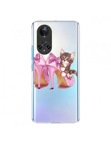Coque Honor 50 et Huawei Nova 9 Chaton Chat Kitten Chaussures Shoes Transparente - Maryline Cazenave